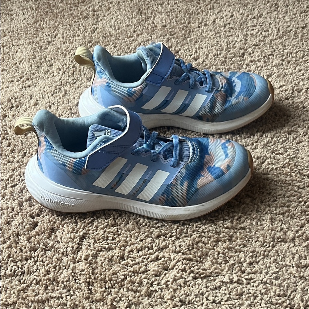 Adidas Kids Blue and White Sneakers